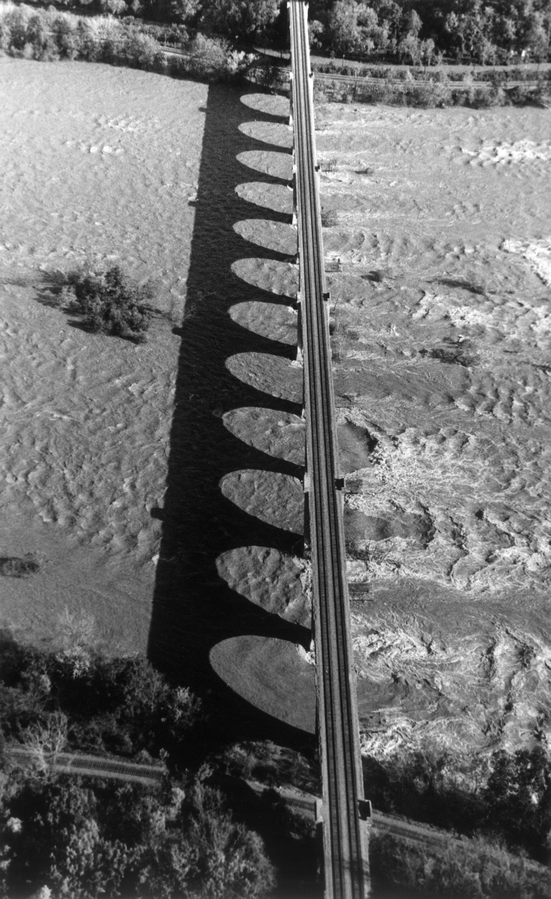 Railroad bridge near Powhite